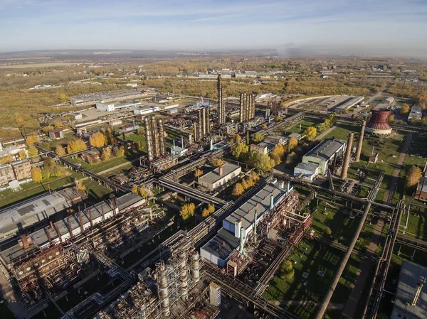 Sterlitamak Petrokimya Fabrikası Hava Görünümü — Stok fotoğraf