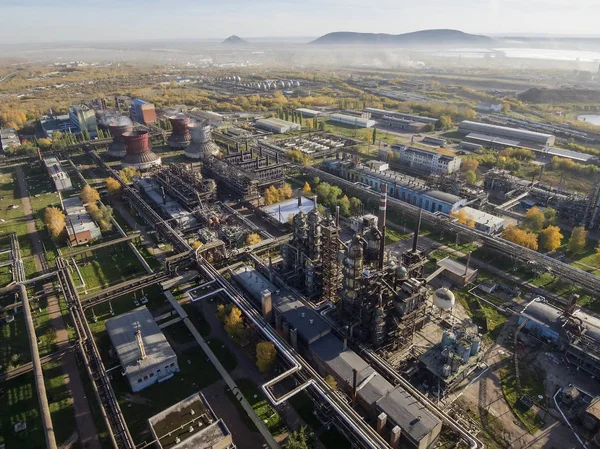 Sterlitamak Petrokimya Fabrikası Hava Görünümü — Stok fotoğraf