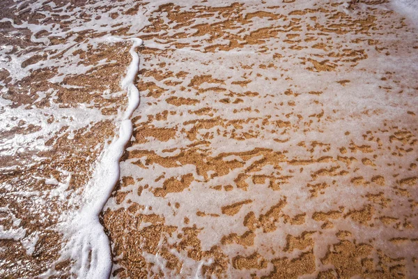 Morbida Onda Del Mare Sulla Spiaggia Sabbia — Foto Stock