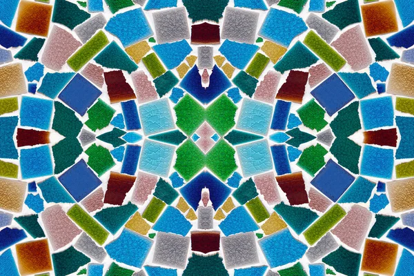 Colorful Patterns Ceramic Tiles Background — Stock Photo, Image