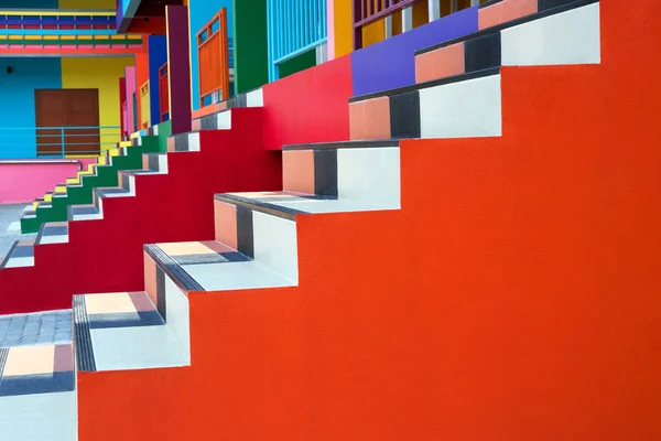 Patterns Bright Colors Stairs — Stock Photo, Image