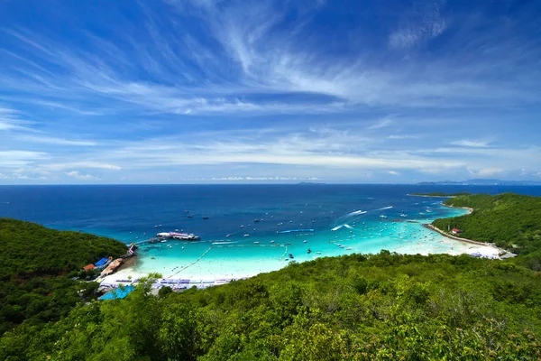 Красивый Пляж Тропическое Море Ларн Паттайя Таиланде — стоковое фото