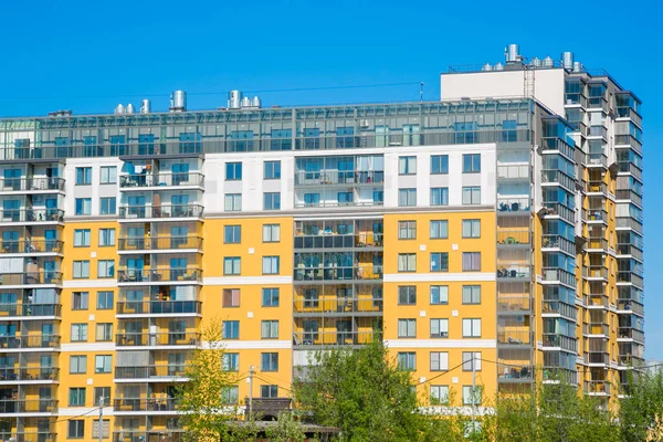 Saint Pétersbourg Russie Vue Des Nouveaux Bâtiments Des Nouveaux Appartements — Photo