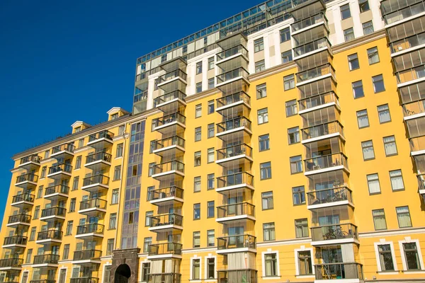 Saint Pétersbourg Russie Vue Des Nouveaux Bâtiments Des Nouveaux Appartements — Photo