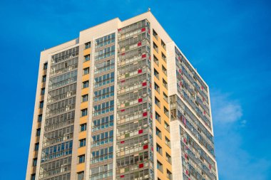 St. Petersburg, Rusya. Yeni binaların ve yeni dairelerin manzarası