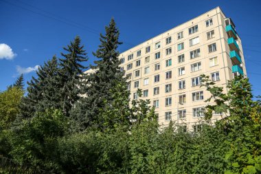 St. Petersburg, Rusya. Eski Sovyet binaları.