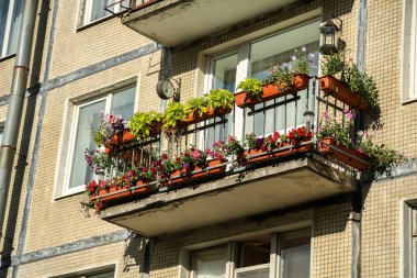 St. Petersburg, Rusya. Eski Sovyet binaları.