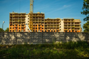 St. Petersburg, Rusya. Yeni binaların ve yeni dairelerin manzarası