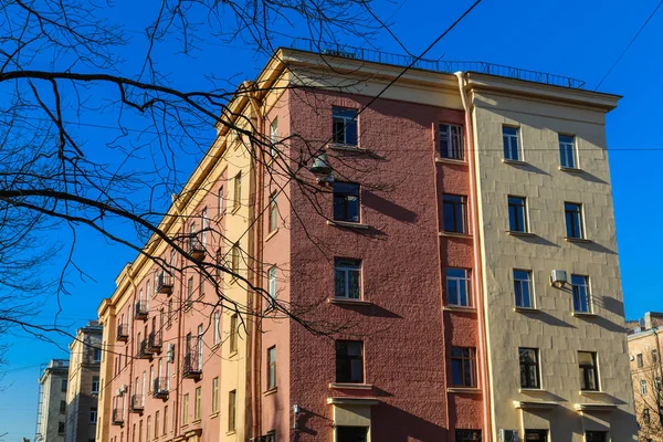 Old Stalin Era Building Petersburg — Stock Photo, Image