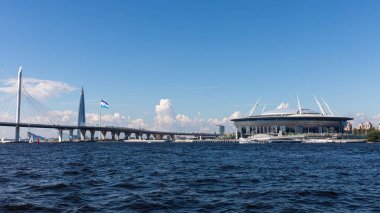 Saint Petersburg 'daki Zenit Stadyumu manzarası