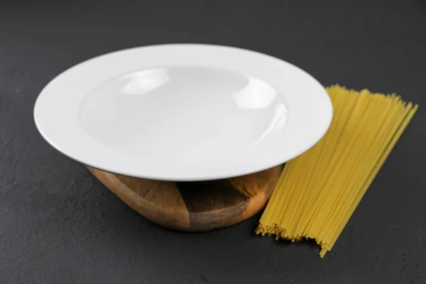 Mockup Plaat Italiaanse Samenstelling Met Pasta — Stockfoto