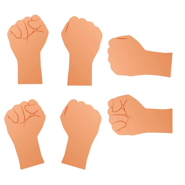 Кулаки Протест Мятеж Революция Борьба Векторная Иллюстрация — стоковый вектор