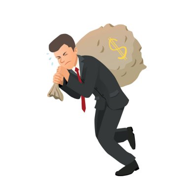 para çantası taşıyan işadamı