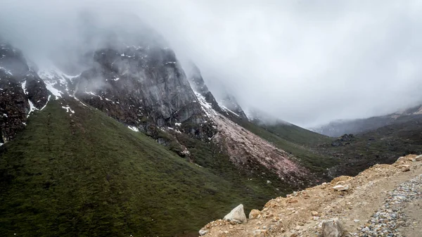 Över Kala Patthar Eller Black Rock Mountains Lachen Sikkim Indien — Stockfoto