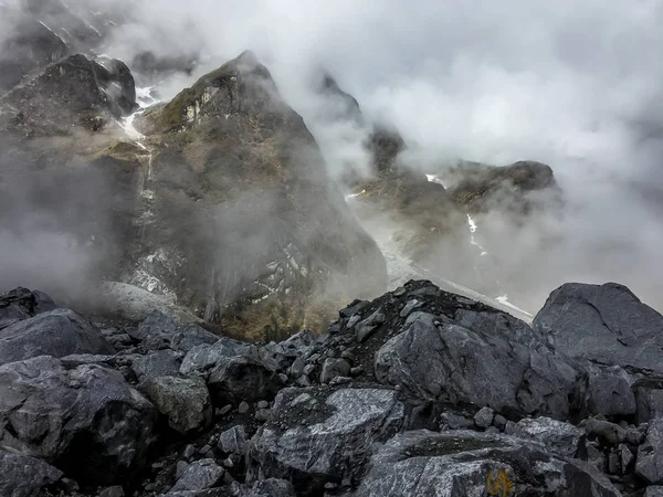 Een Weergave Van Kala Patthar Black Rock Bergen Buurt Van — Stockfoto