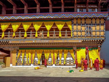 Rahipler Rinpung dzong: Paro, Bhutan, Dekorasyon