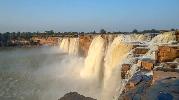 Chitrakote Falls Uma Cachoeira Localizada Oeste Jagdalpur Distrito Bastar Estado — Fotografia de Stock