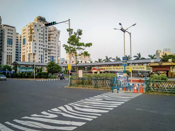 Kolkata West Bengal India Maart 2019 Uitzicht Een Van Belangrijkste — Stockfoto
