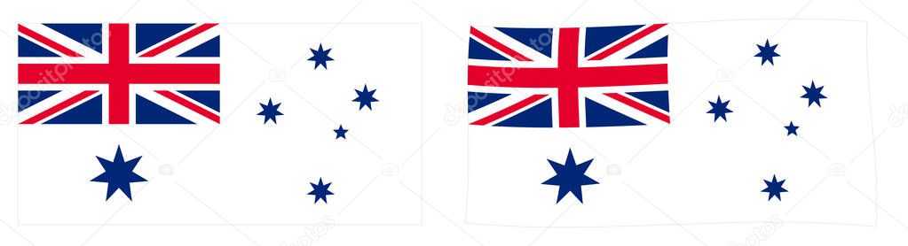Commonwealth of Australia naval flag variant (Australian White E
