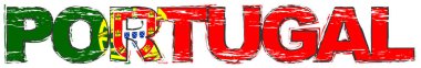 Altında Portekiz bayrağı bulunan Portekiz kelimesi sıkıntılı.