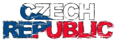 Altında ulusal bayrak bulunan Çek Cumhuriyeti 'ne mesaj at, sıkıntılı grun