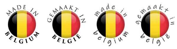 ベルギー製シンプル/ベルギー製ジェマカット(オランダ語訳) 3 — ストックベクタ