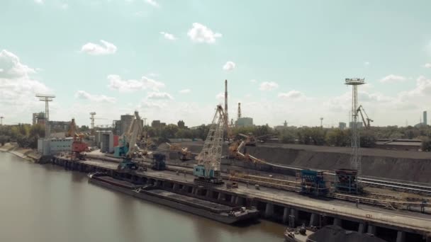 Memindahkan Bangau Wroclaw Polandia — Stok Video