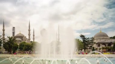 Sultanahmet Camii, Istanbul, Türkiye. Time Lapse 4k Video.