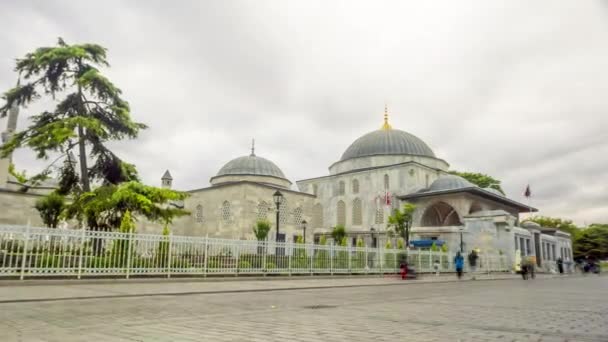 Sultan Ahmet Grab Istanbul Türkei Zeitraffer Video — Stockvideo