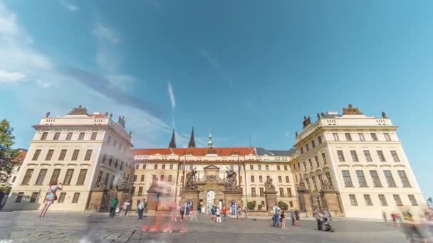 布拉格城堡 时间推移视频4K — 图库视频影像