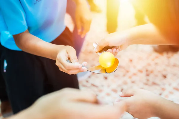 Los Niños Juegan Por Diversión Aprenden Trabajar Equipo Juntos — Foto de Stock