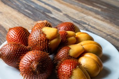 meyve, salacca zalacca masada çanak.