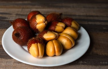 meyve, salacca zalacca masada çanak.