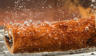 Cin tonik tarçın kahverengi makro