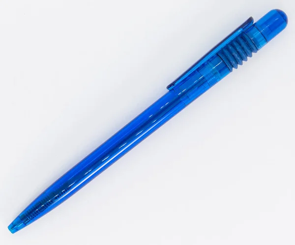 Penna blu per la scuola o l'ufficio — Foto Stock