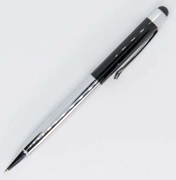 Silver pen perfect for the office — Stock Photo, Image