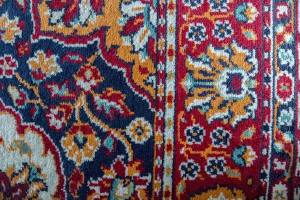 Persian Classical Carpet Woven Detail Close — Stock Photo, Image