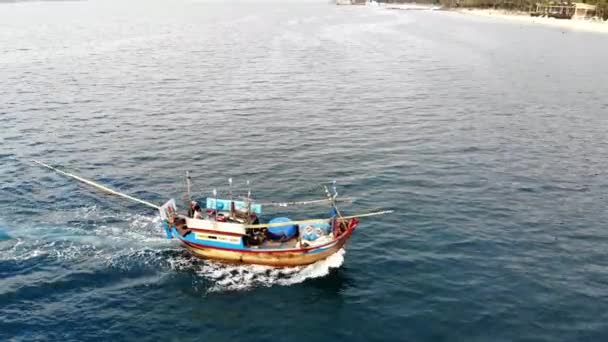 Ilmakuva Tamsui Fishermans Wharfista, Taiwan — kuvapankkivideo