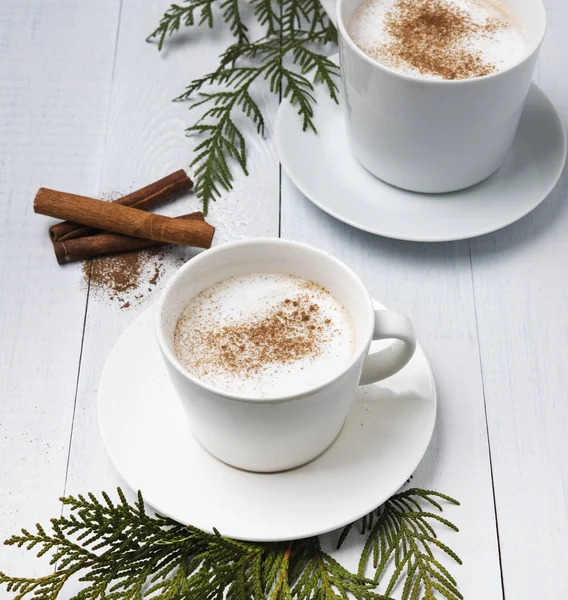 Cup Cacao Dark Hot Chocolate Winter Coffe Milk Latte Cappuchino — Stock Photo, Image