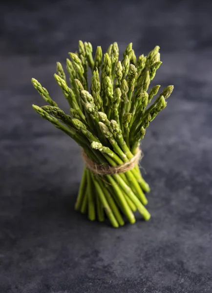 Asparagus green art vegan close up front