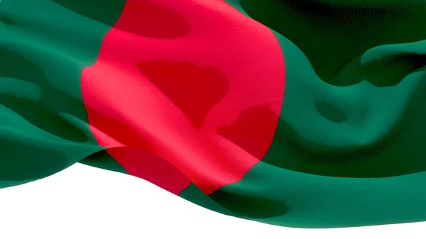 República de Bangladesh ondeando bandera nacional. Ilustración 3D — Foto de Stock