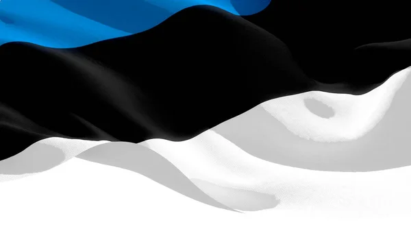 Δημοκρατία της Εσθονίας που κουνάει την εθνική σημαία. εικονογράφηση 3D — Φωτογραφία Αρχείου