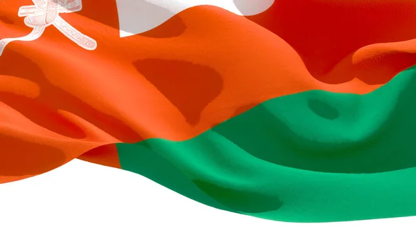 Das Sultanat der Muslime schwenkt die Nationalflagge. 3D-Illustration — Stockfoto