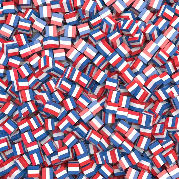 Государственный флаг Республики Сербия 3D блокирует фон. 3D-иллюстрация — стоковое фото
