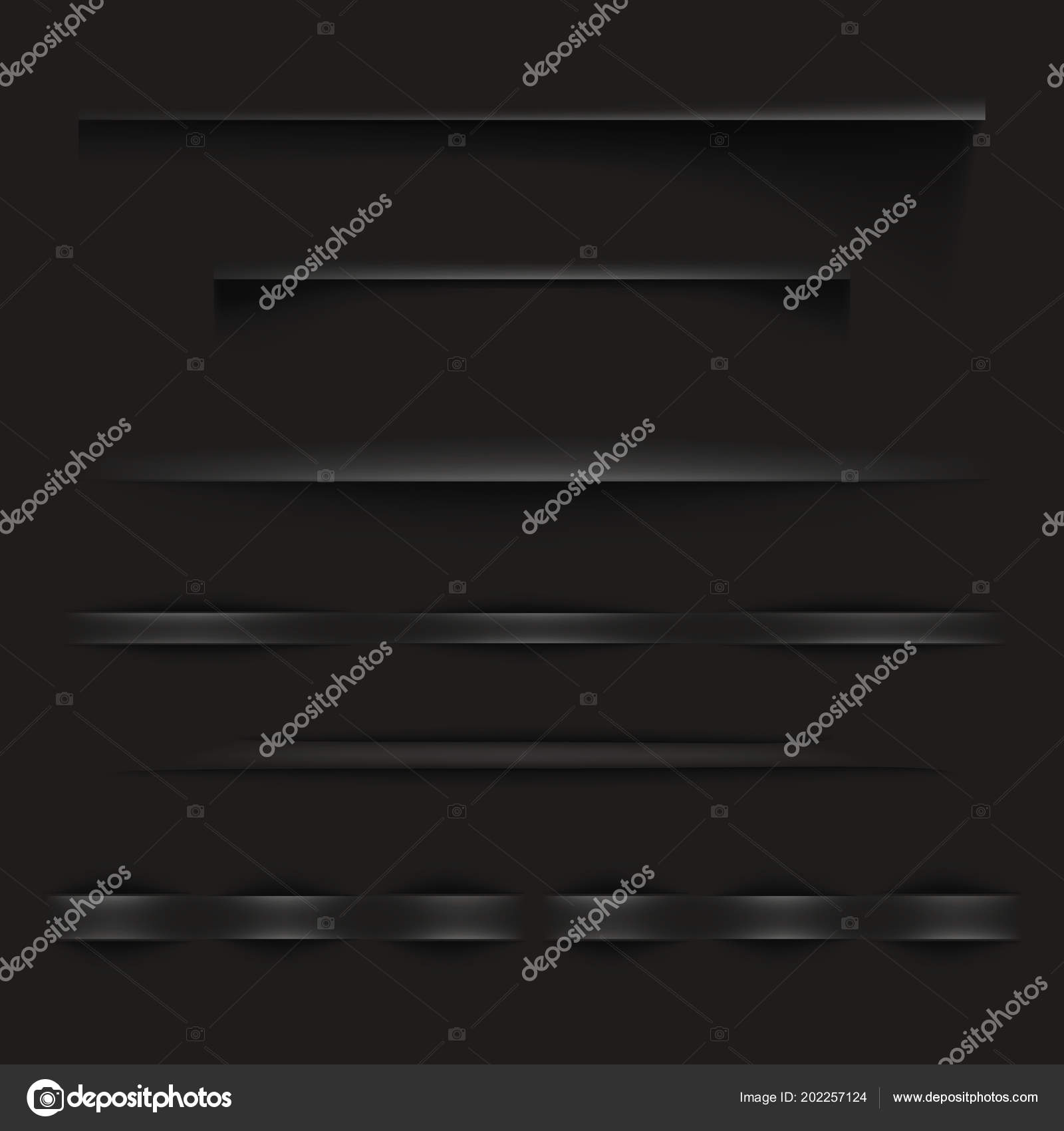 Black paper shadow lines vector illustration Stock Vector by ...