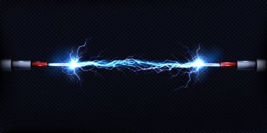 Güç kabloları vektör arasındaki elektrik deşarj