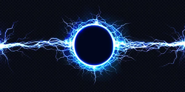電気エネルギー放電の 3 d ベクトルの光効果 — ストックベクタ