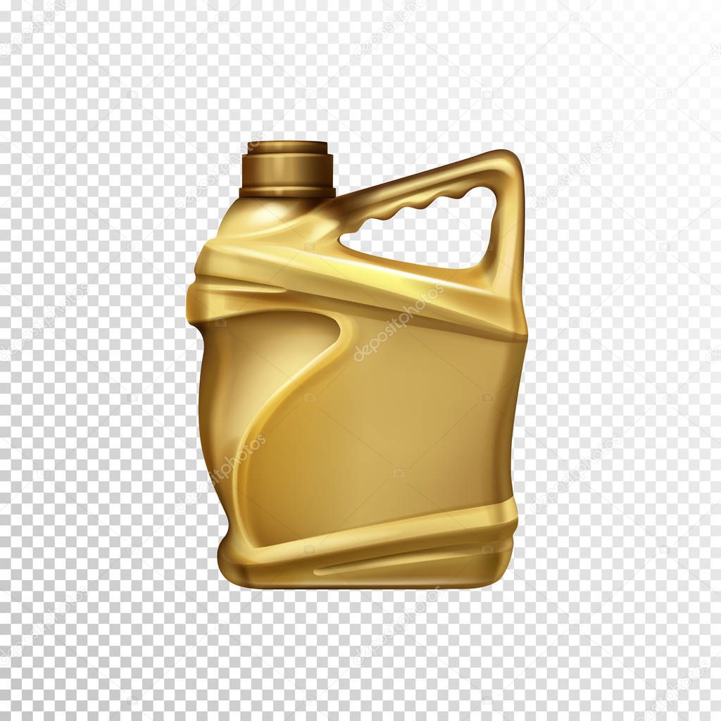 Car lubricant bottle 3d realistic vector template