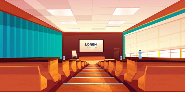 Empty auditorium, lecture hall or meeting room — Stock Vector