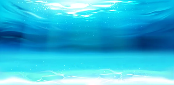 Underwater background, water surface, ocean, sea — Stock Vector
